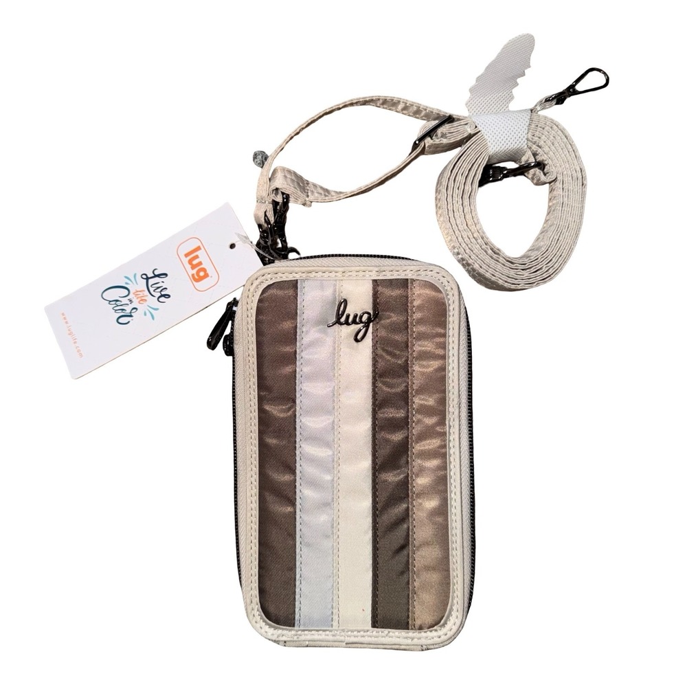 NWT LUG pike RFID cellphone crossbody bag - Earth Tones